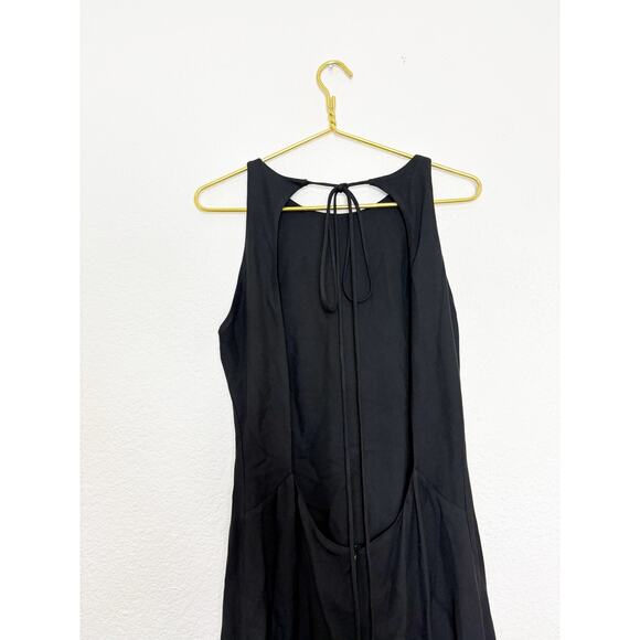 NWT BONDI Born Ophelia Maxi Dress Size Large Black Open Back Aline - Picture 10 of 12